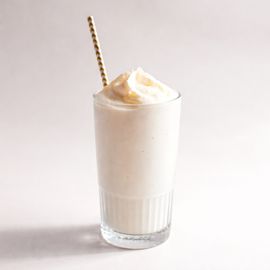 Dairy-free vanilla milkshake