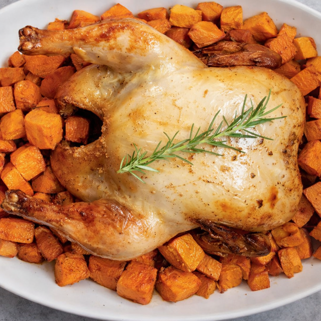 Maple Rosemary Chicken with Butternut Pumpkin