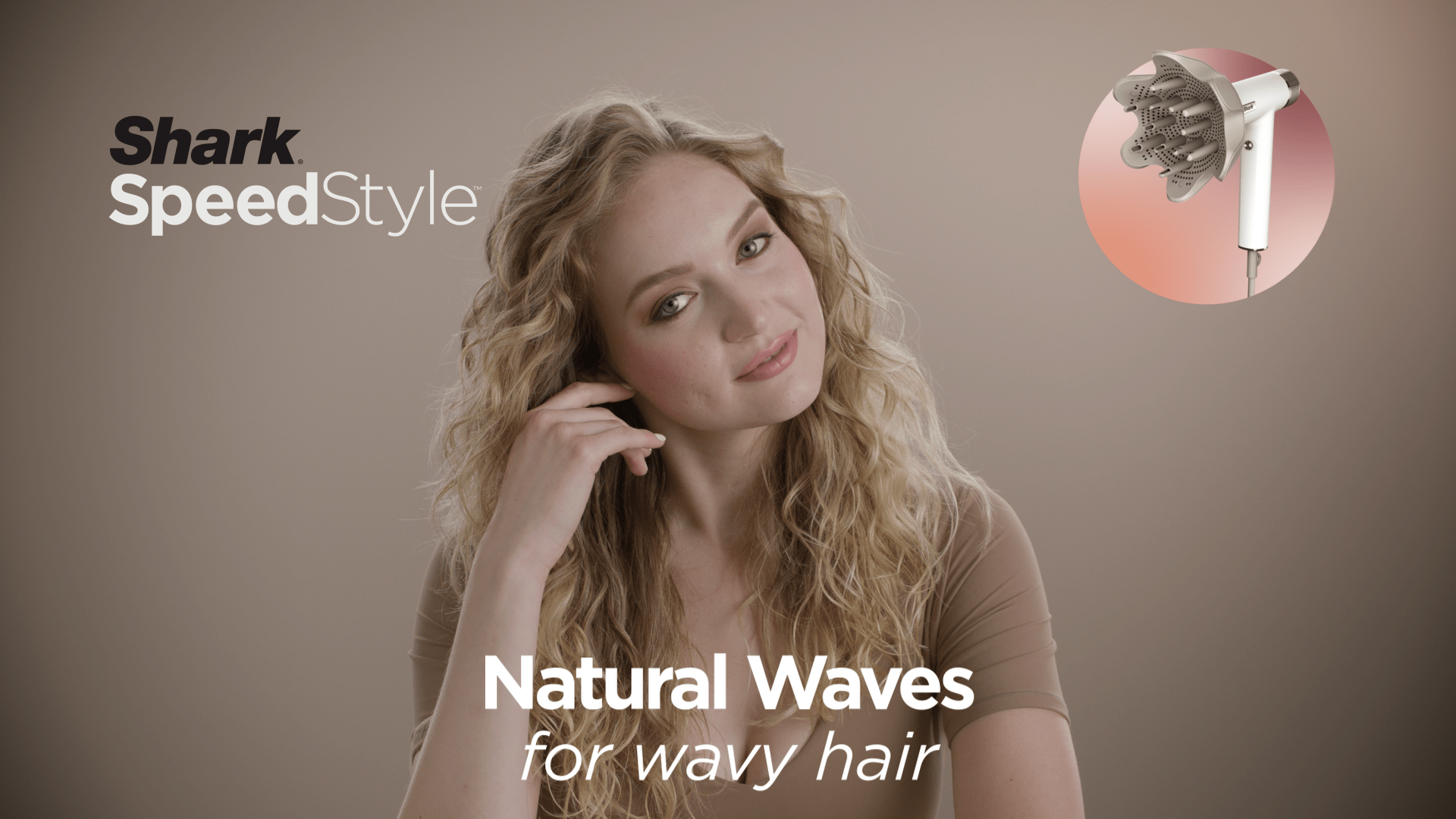 SpeedStyle DefrizzFast Diffuser Wavy Hair Tutorial
