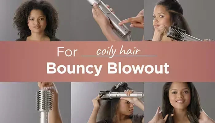 Bouncy Blowout for Coily Hair