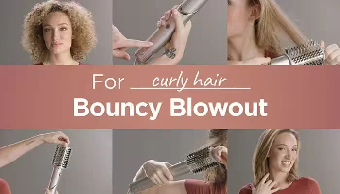 Bouncy Blowout for Curly Hair