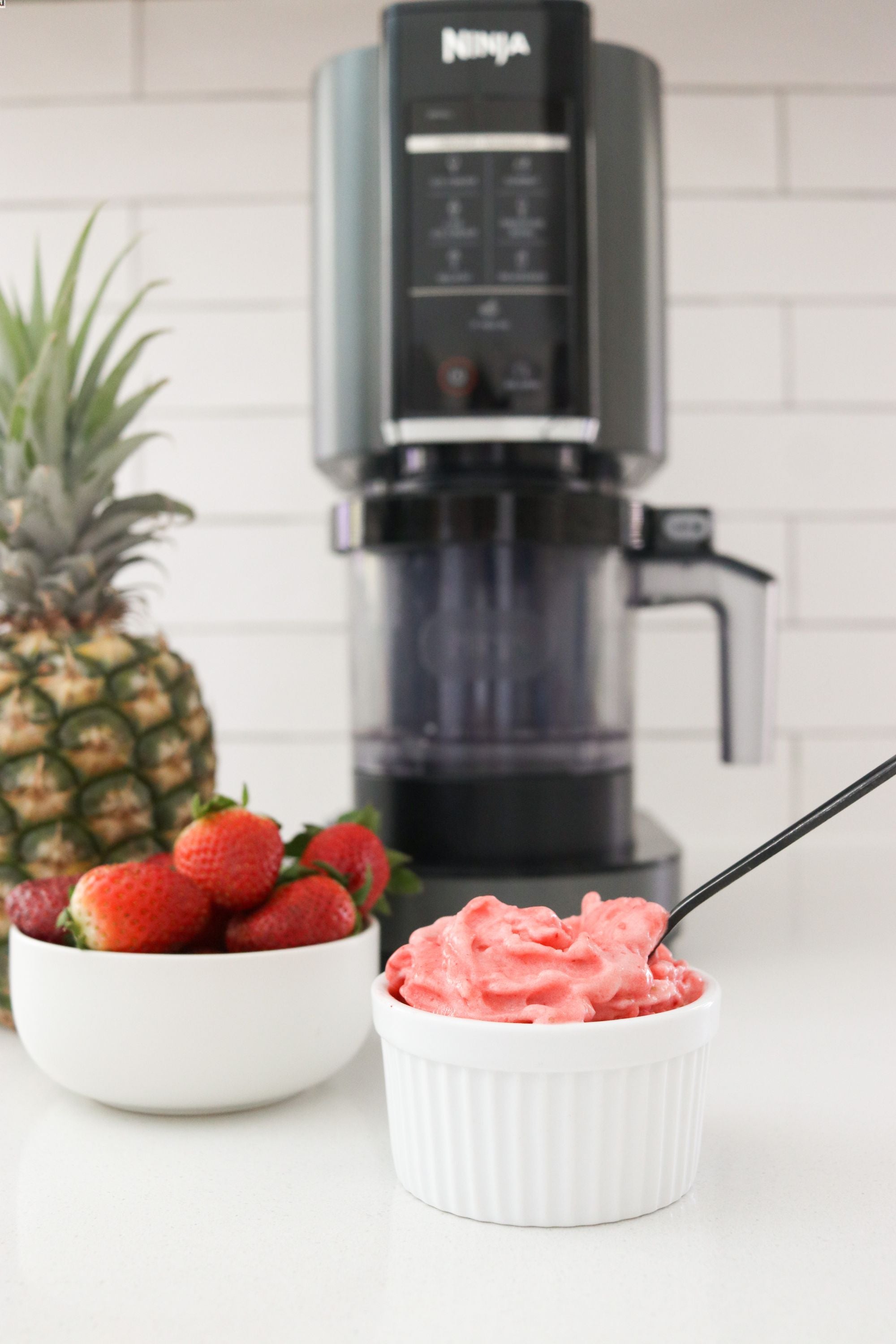 Strawberry and Pineapple Sorbet
