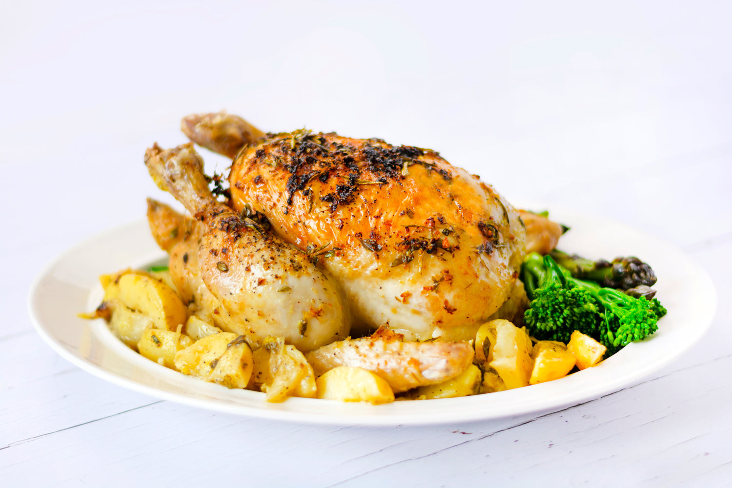 Lemon-Herb Roast Chicken & Roasted Potatoes
