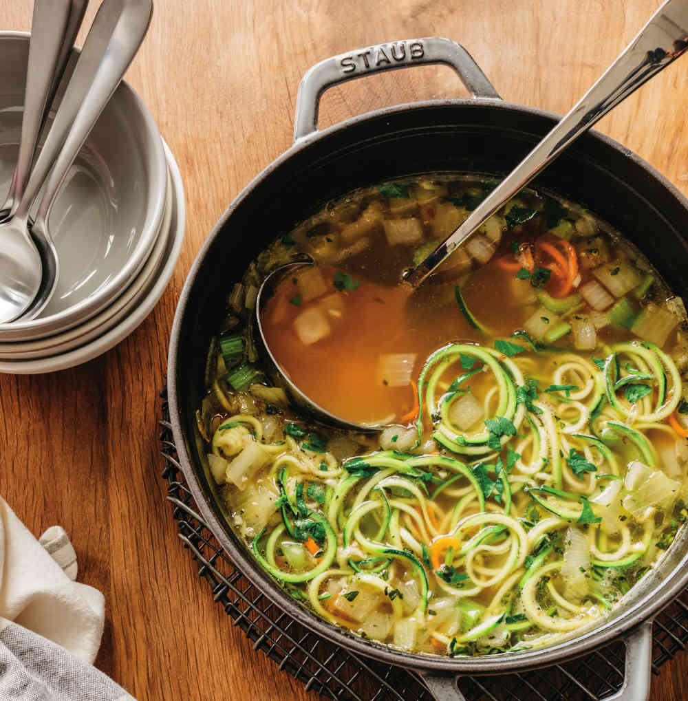 Simple Chicken Zoodle Soup
