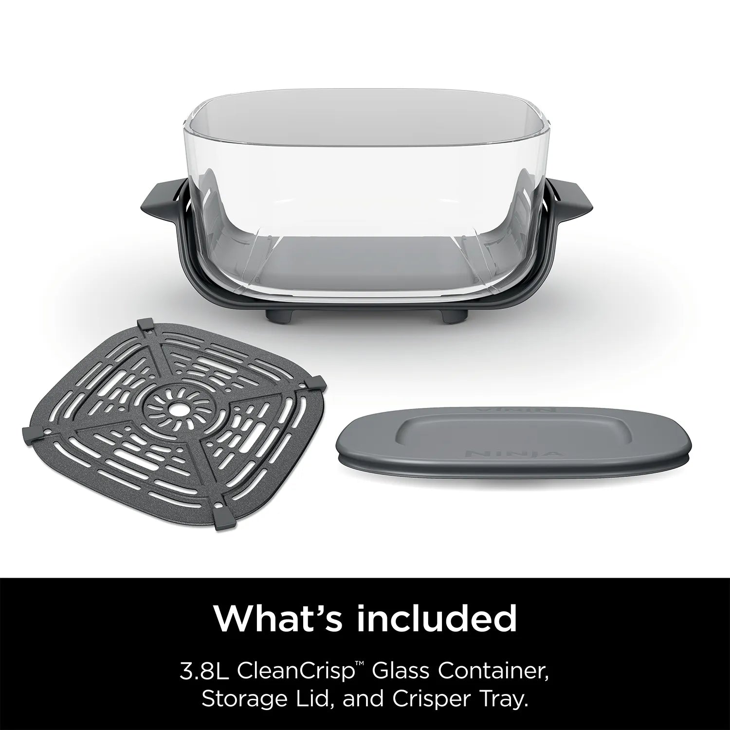 Ninja Crispi 3.8L CleanCrisp Glass Container Pack