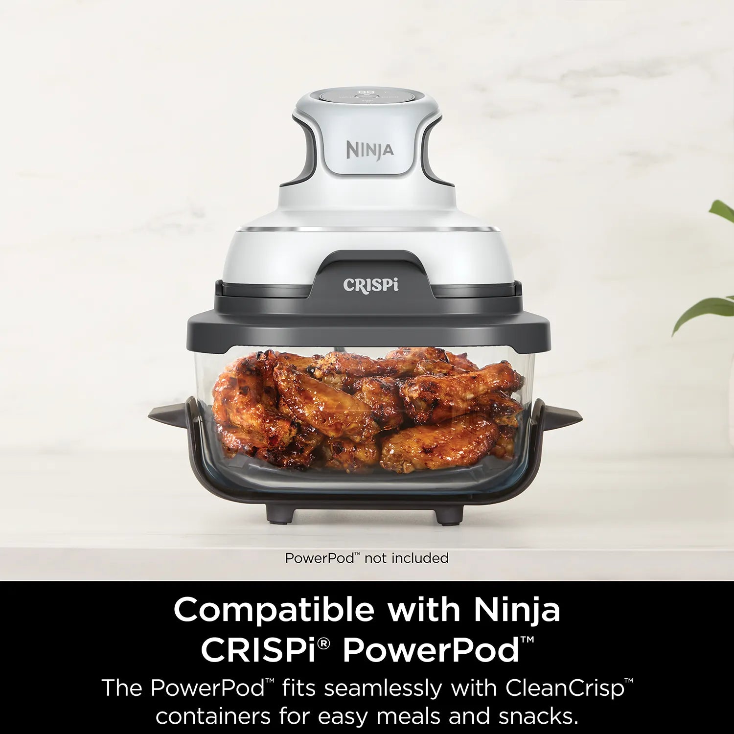 Ninja Crispi 3.8L CleanCrisp Glass Container Pack