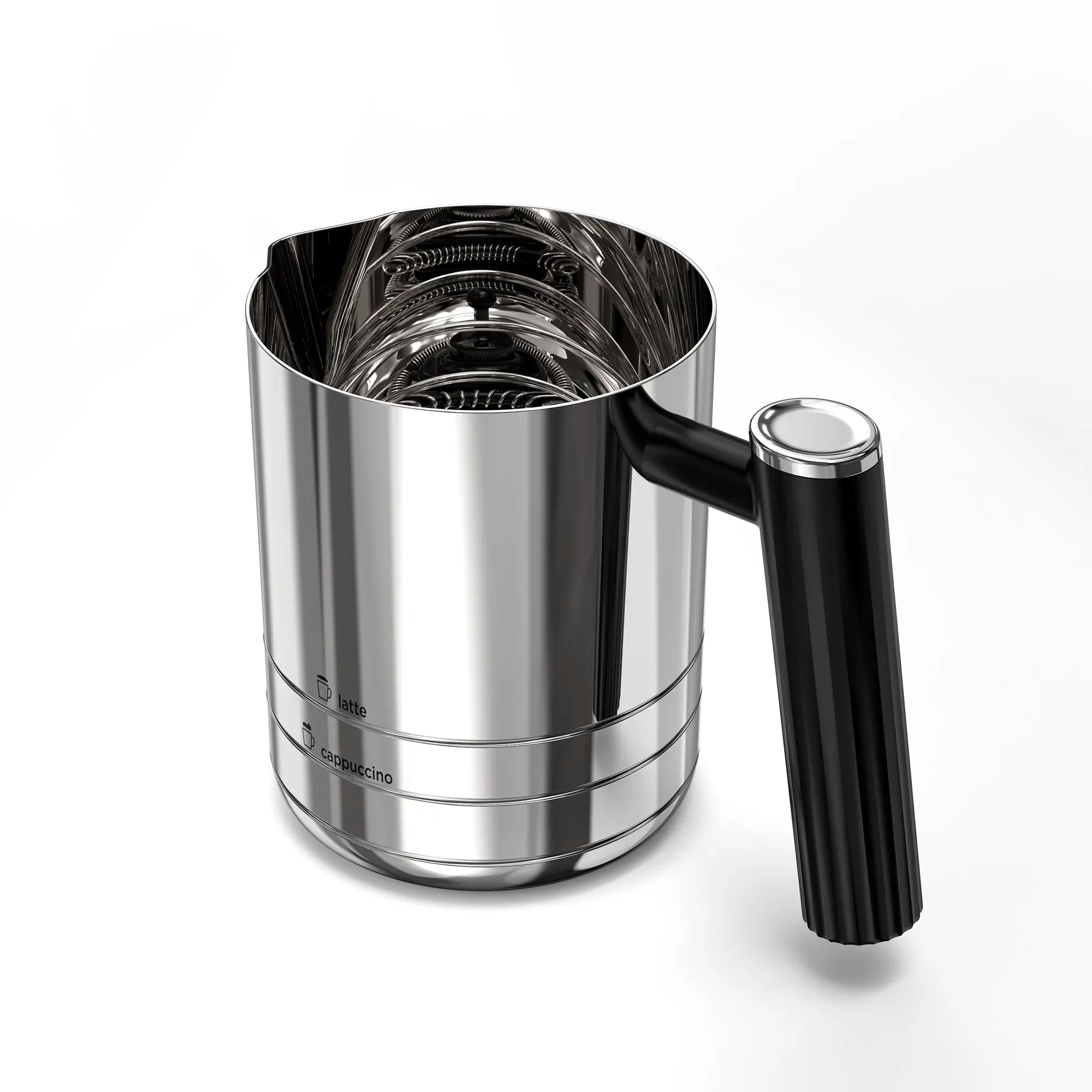 Milk Jug with Integrated Whisk