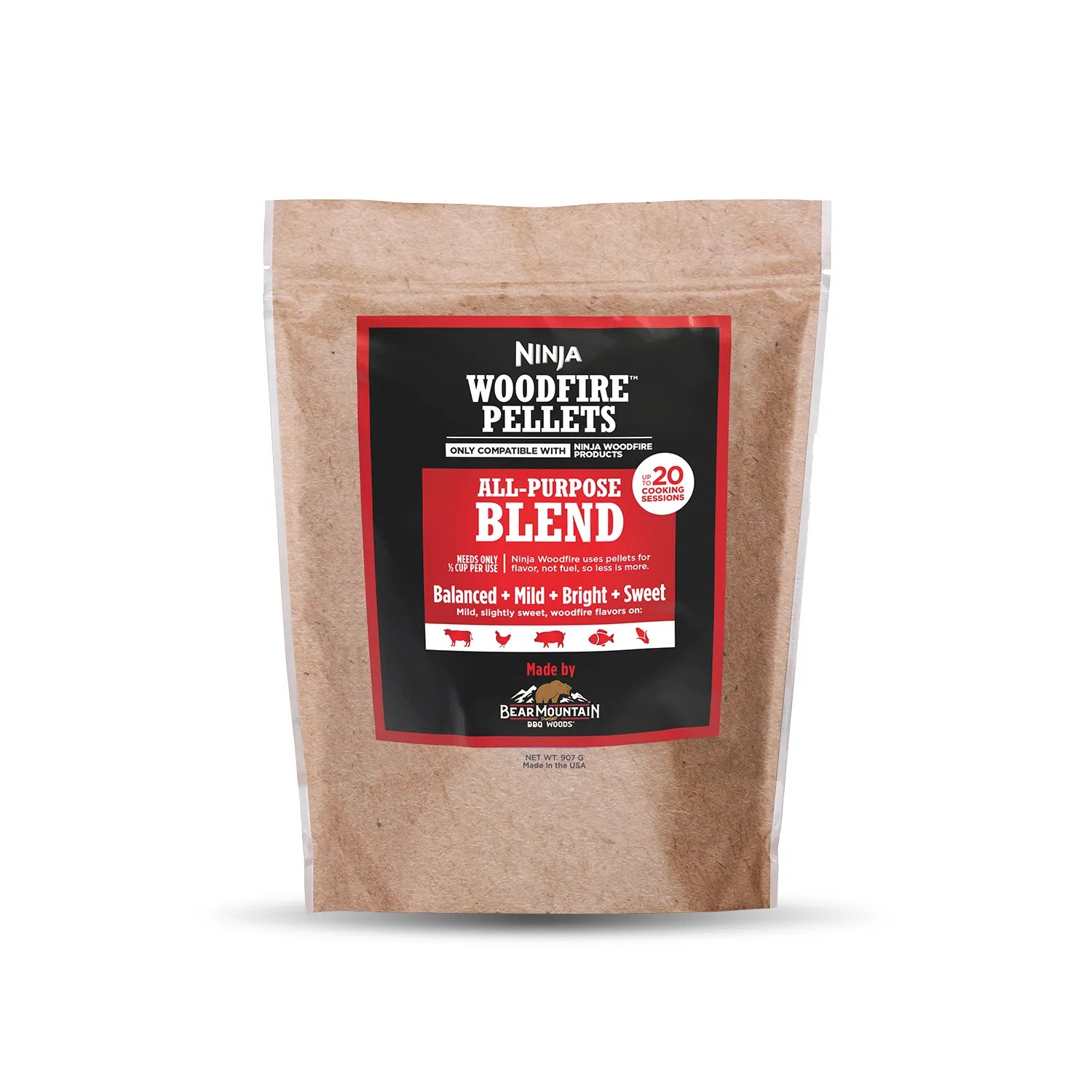 Ninja Woodfire Grill All-Purpose Blend Pellets 900g