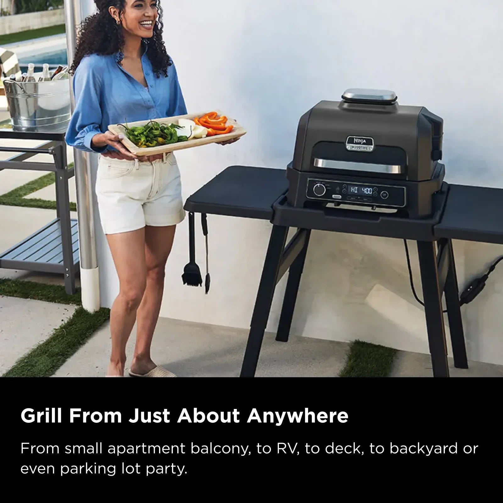 Ninja Woodfire Pro XL Outdoor Electric BBQ Grill & Smoker