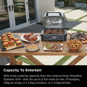 Ninja Woodfire Pro XL Outdoor Electric BBQ Grill & Smoker